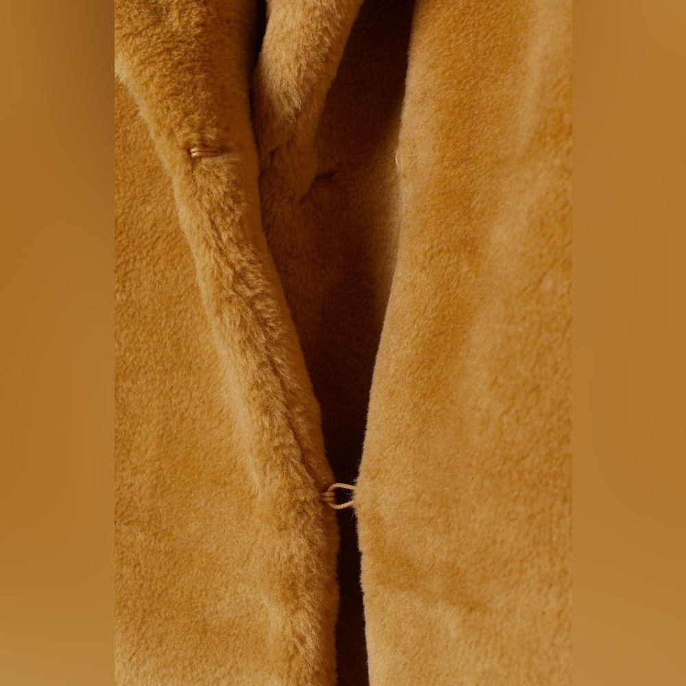 H&M Women’s Mustard Yellow Faux Fur Streetwear Jacket - 4 - Picture 12 of 12